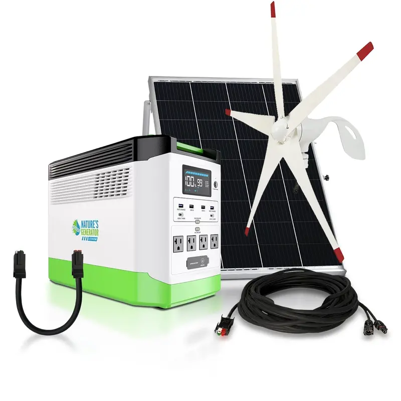 Nature'S Generator Lithium 1800 Solar + Wind Hybrid System 1