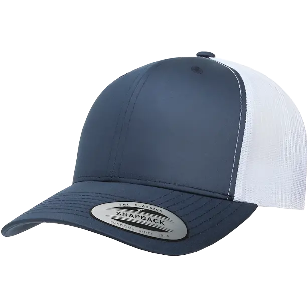 Navy And White 6-Panel Snapback 1
