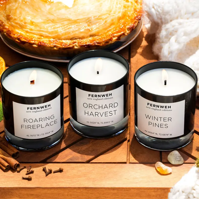 New England Winter Candle Set – Crisp, Adventurous Seasonal Fragrance Collection 1