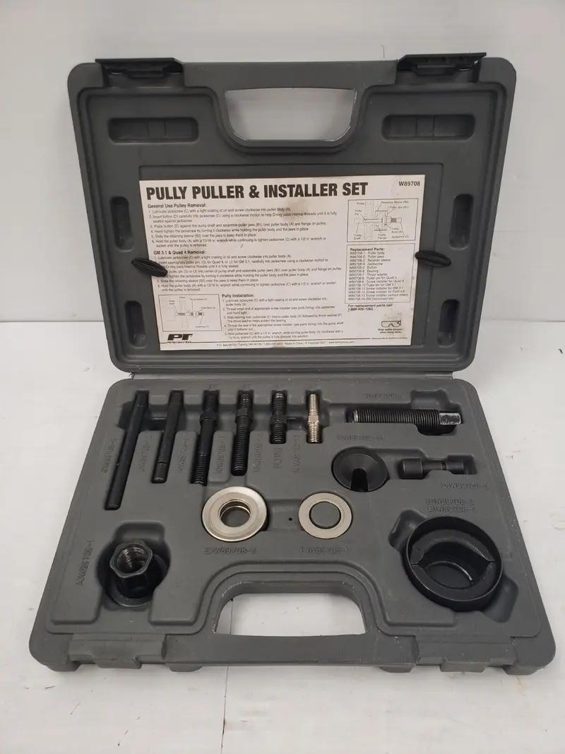 No-Name W89708 Pulley Puller And Installer Kit – 3-Piece Mechanical Bearing & Gear Removal Set 1