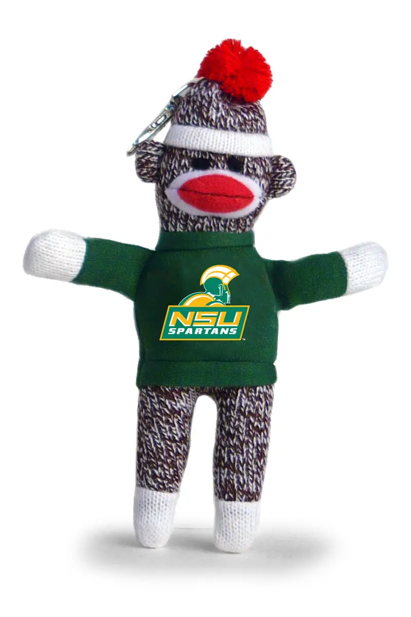 Norfolk State University Sock Monkey Keychain – 4" Hbcu-Themed Spirit Item 1