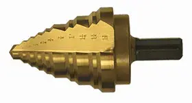 Norseman Multi-Diameter Step Drill Bit – 3/16 To 7/8 Inch, 3-Flatted Shank (6-Pack) 1