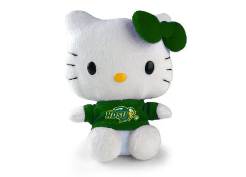 North Dakota State University Hello Kitty Plush – 6-Inch Bison-Spirited Stuffed Figure 1