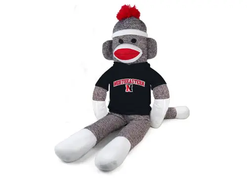 Northeastern Illinois University Sock Monkey Plush – 40-Inch Custom Campus-Themed Stuffed Animal 1
