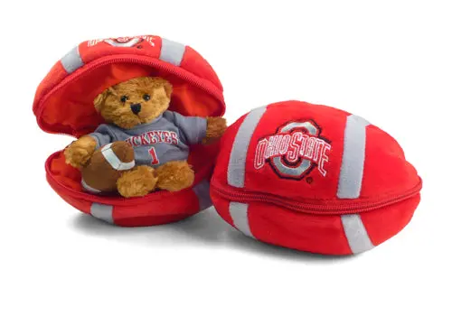 Ohio State Buckeyes 8-Inch Zipper Football 1
