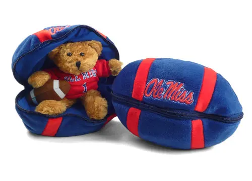 Ole Miss Rebels 8-Inch Zipper Football 1