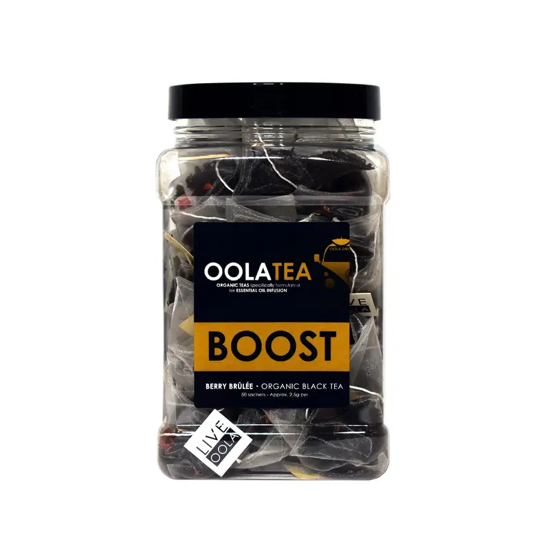 Oola Organic Berry Brulée Black Tea Bags – 50-Pack For Focus & Antioxidant Support 1
