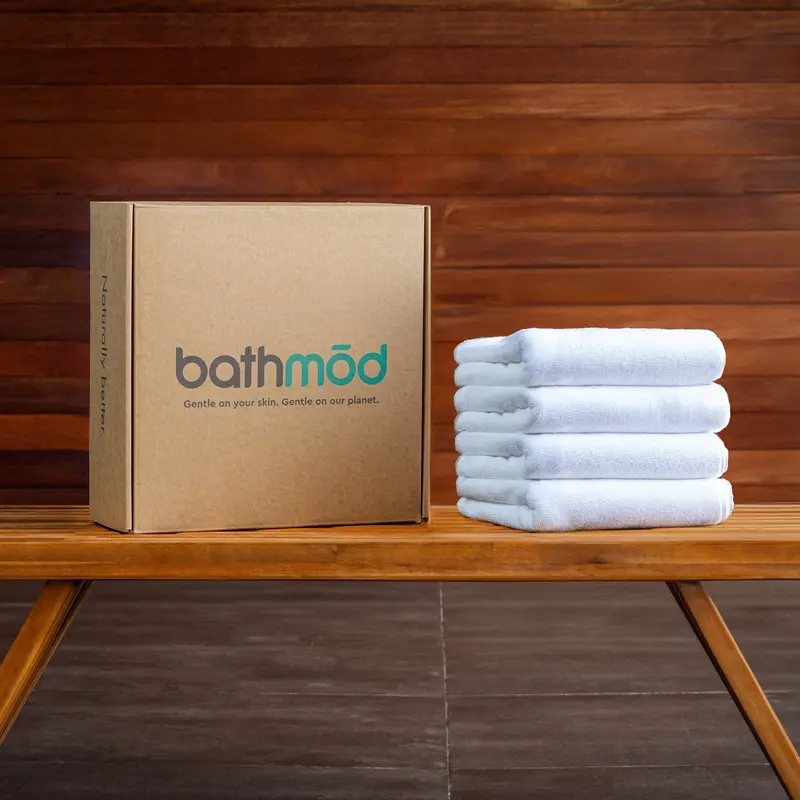 Organic Cotton Bath Mats – Four-Piece Luxury Set 1