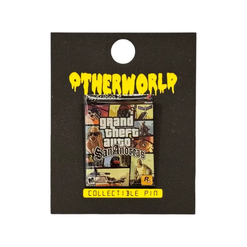 Otherworld San Andreas Game Box Enamel Pin 1