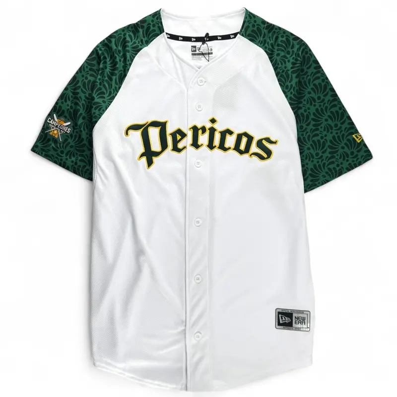 Pericos De Puebla Alternate Baseball Jersey – White 1