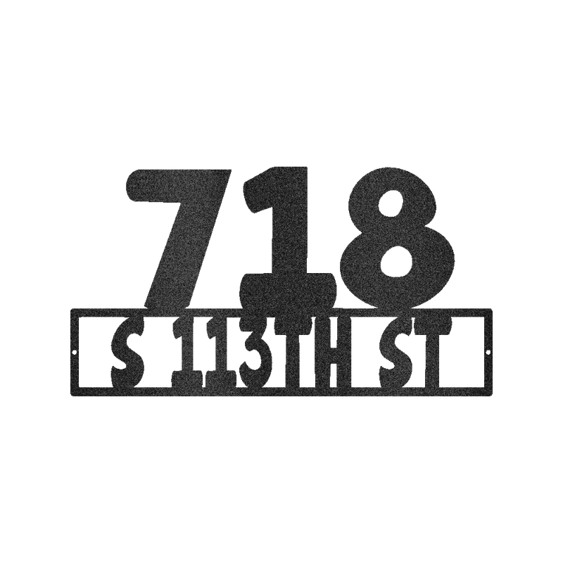 Personalized Home Address Metal Sign – Front Porch Or Entryway Decor 1