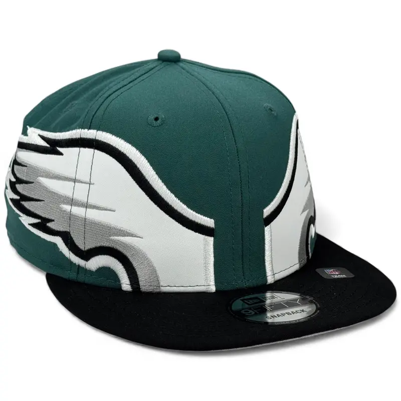 Philadelphia Eagles Official New Era 9Fifty Snapback Helmet-Style Cap 1