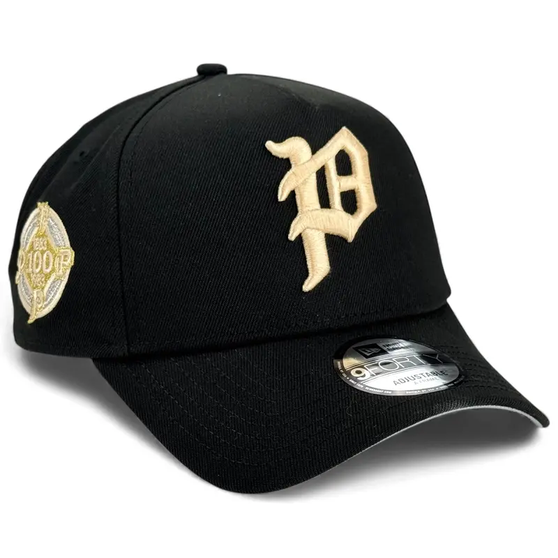 Philadelphia Phillies Black 9Forty A-Frame Snapback Hat – New Era Team Style 1