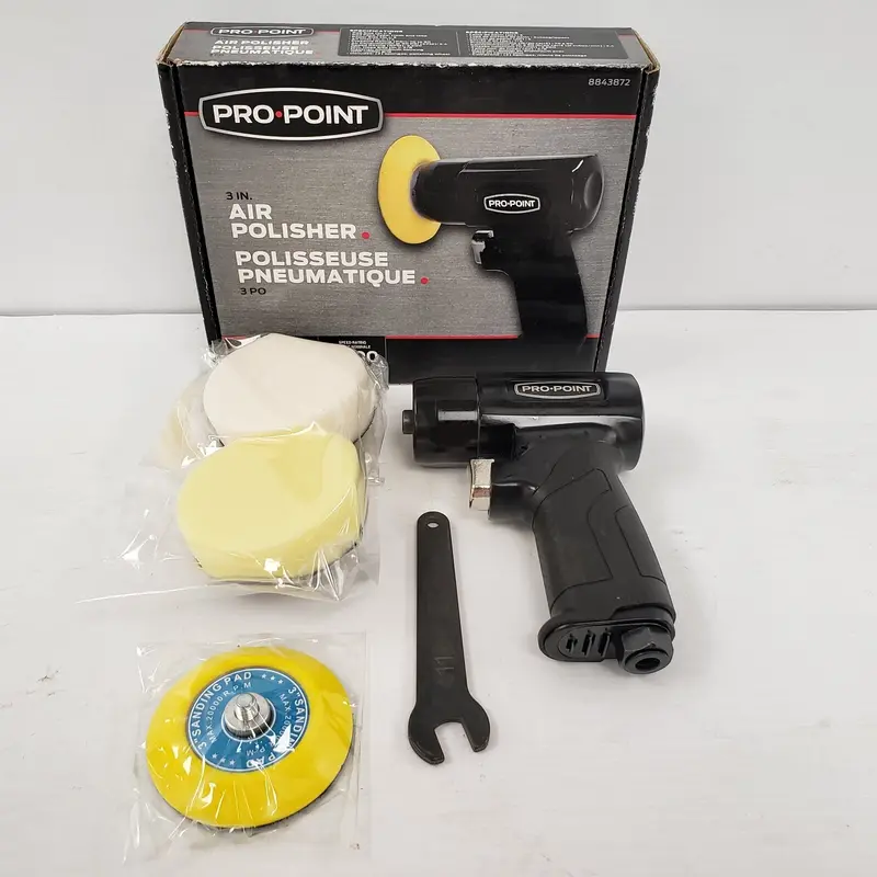 Pro Point 884387 Pneumatic Polisher – 6" Orbital Air Buffer For Detailing 1