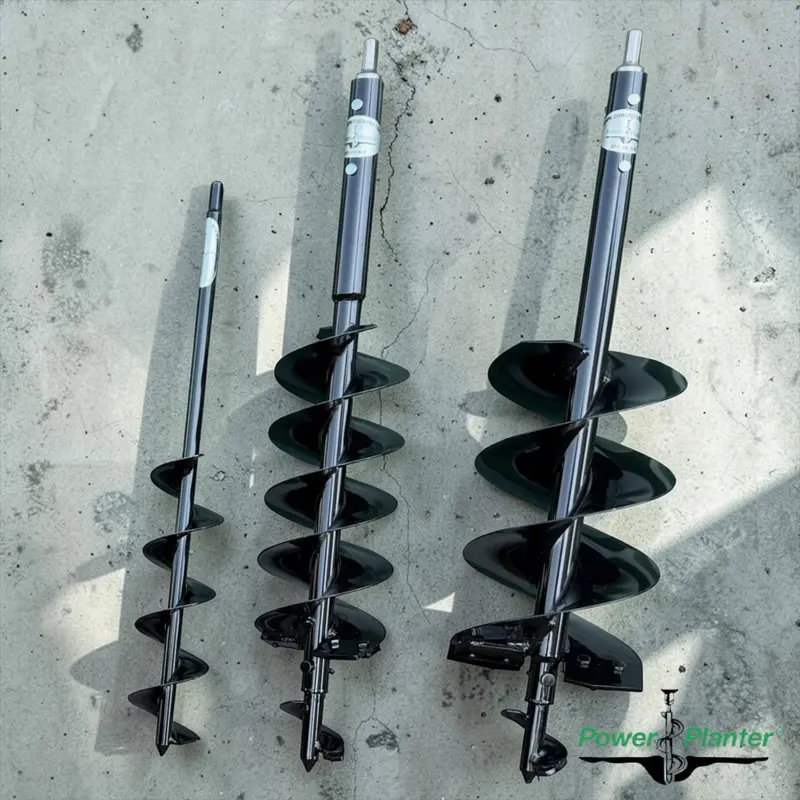 Professional-Grade Landscape Auger Set (7", 5", And 3" Tips) 1