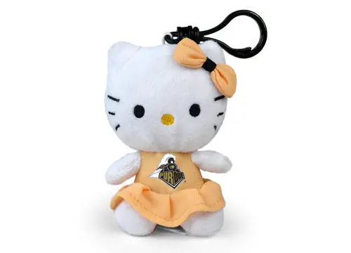 Purdue University Hello Kitty Keychain – 4-Inch Boilermaker Spirit Charm 1