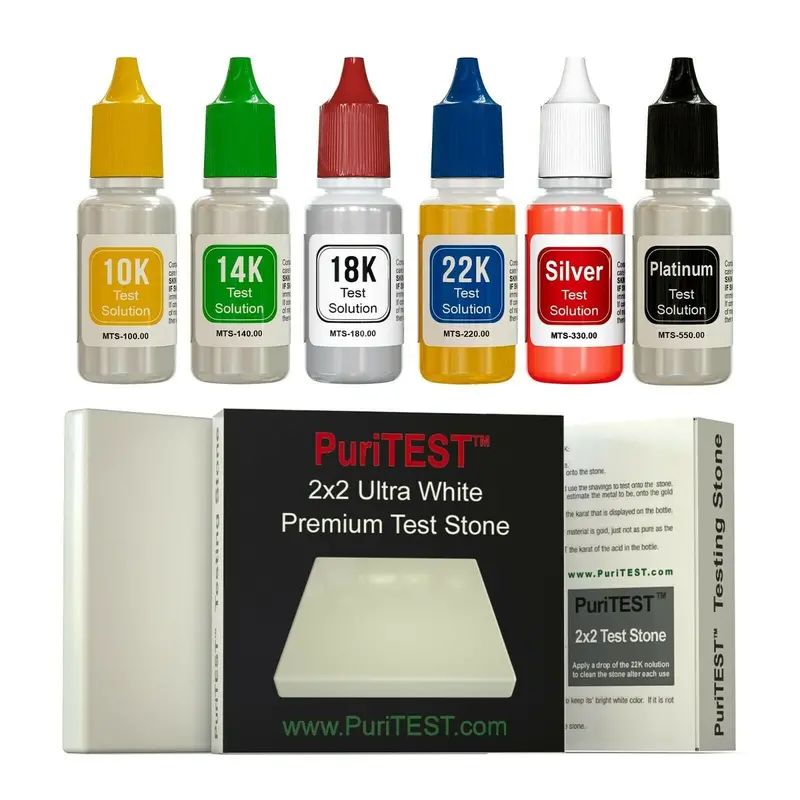 Puritest Advanced Precious Metal Tester: Gold (10K–24K), Silver, Platinum & Scrap 1