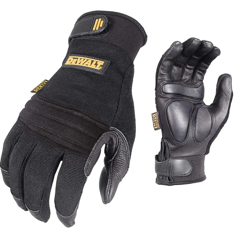 Radians Vibration-Resistant Goatskin Work Gloves With Padded Palm – Size M 1