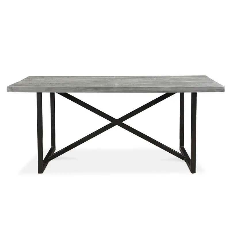 Raven Grey Dining Table – Minimalist Mango Wood Design 1