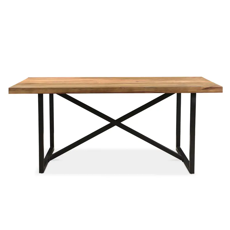 Raven Sheesham Wood Dining Table With Natural Grain 1
