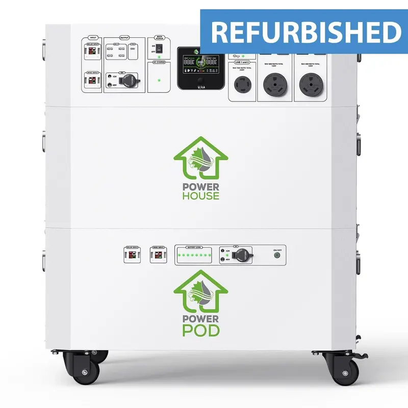 Refurbished Nature'S Generator Powerhouse With Lithium 3600 Power Pod 1
