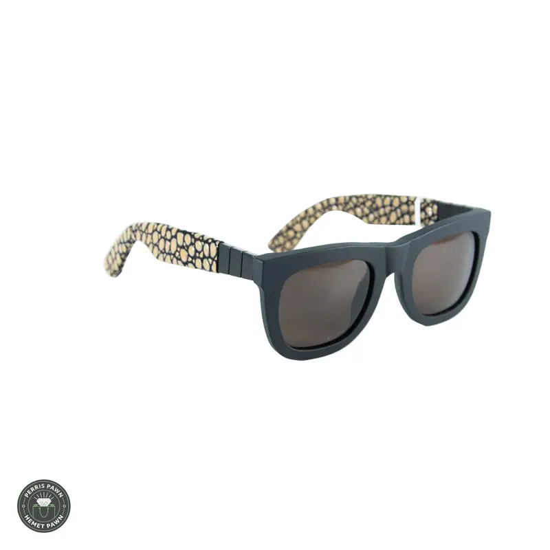 Retrosuperfuture Black Modified Square Sunglasses With Protective Case 1