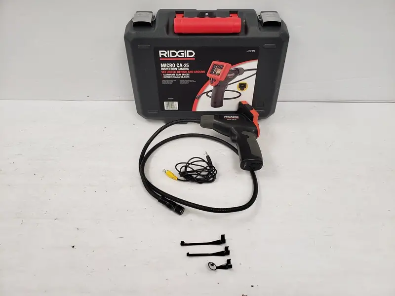 Ridgid Ca-25 Flexible Inspection Camera – 25Ft Articulating Borescope With Lcd Display 1