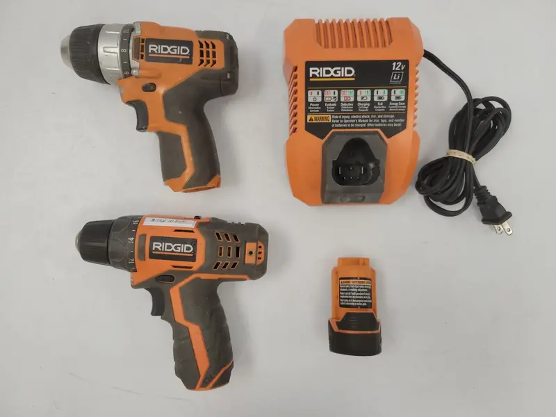 Ridgid Combo Kit – Includes Drill, Impact Driver & Accessories 1