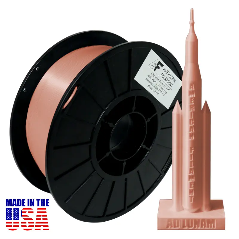 Rose Gold Silk Pla Filament – Metallic-Luster 3D Printing Material, 1.75 Mm 1