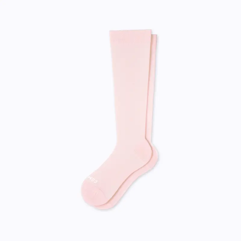 Rose Solid Knee-High Compression Socks 1