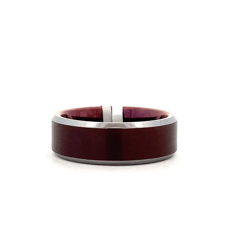 Rose-Tone Tungsten Carbide Oxteel Men'S Ring – Hypoallergenic & Scratchproof 1