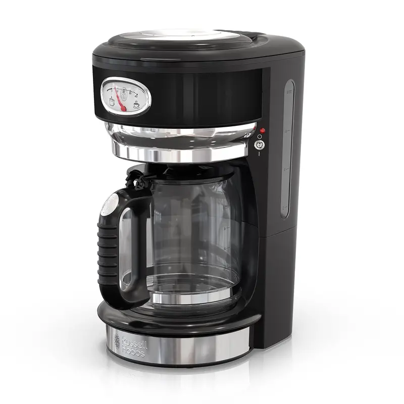 Russell Hobbs Cm3100Bkr Retro 8-Cup Drip Coffee Brewer – Matte Black Finish 1