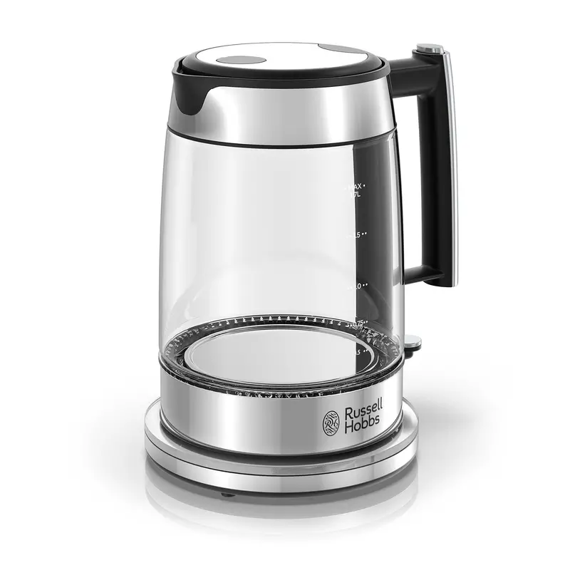 Russell Hobbs Ke7900Gyr 1.7L Glass Electric Kettle – Stainless Steel & Silver Finish 1
