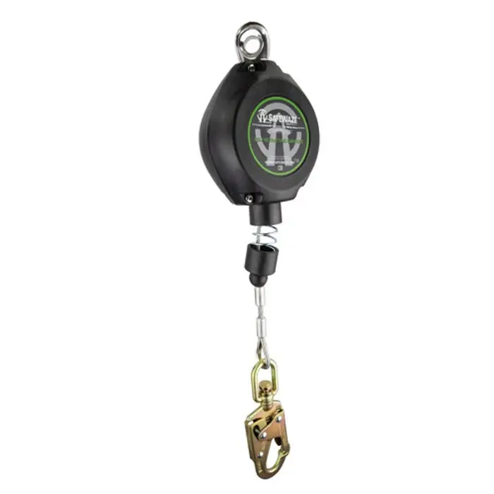 Safewaze 11 Ft Class A Cable Self-Retracting Lifeline With Snap Hook 1