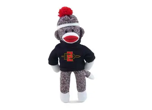 San Diego State Aztecs Sock Monkey Mascot 1