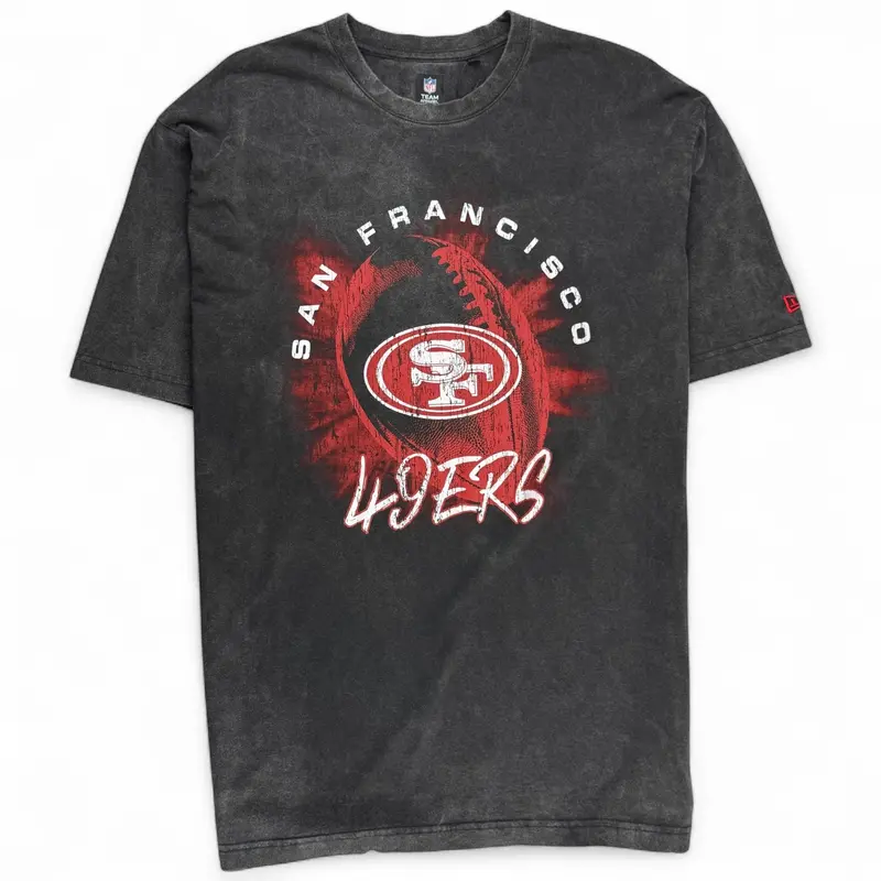 San Francisco 49Ers Acid Wash Graphic T-Shirt 1