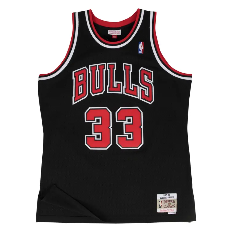 Scottie Pippen Chicago Bulls Classic Black Swingman Jersey – Mitchell & Ness Hardwood Classics 1