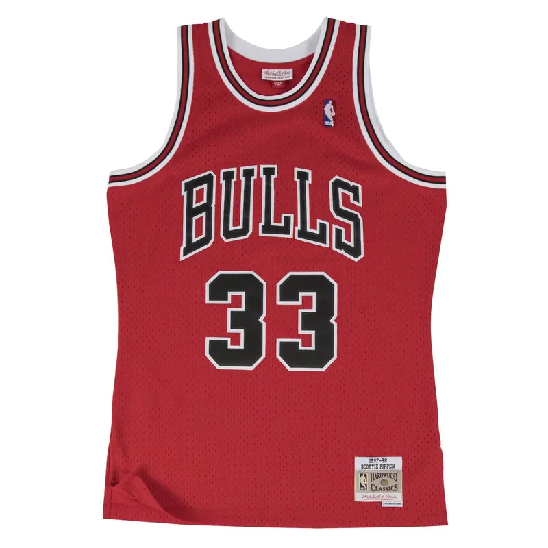 Scottie Pippen Chicago Bulls Red Swingman Jersey – Mitchell & Ness Hardwood Classics 1