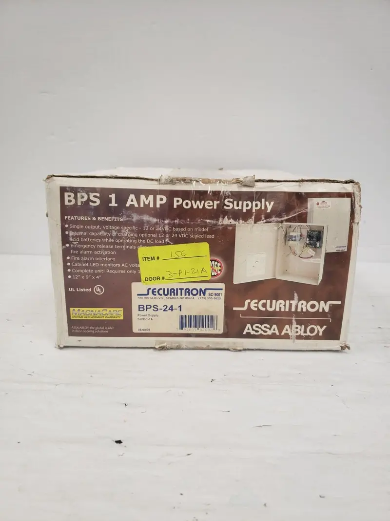 Securitron Bps Power Supply – 1-Amp Regulated Dc Transformer For Access Control 1
