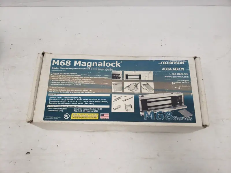 Securitron M68 Electromagnetic Lock – Fail-Safe 600 Lb Holding Force Door Lock 1