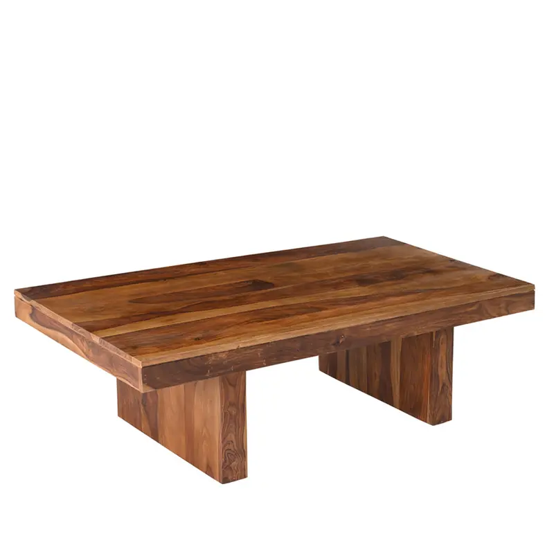 Sheesham Wood Coffee Table With Rustic Elegance 1