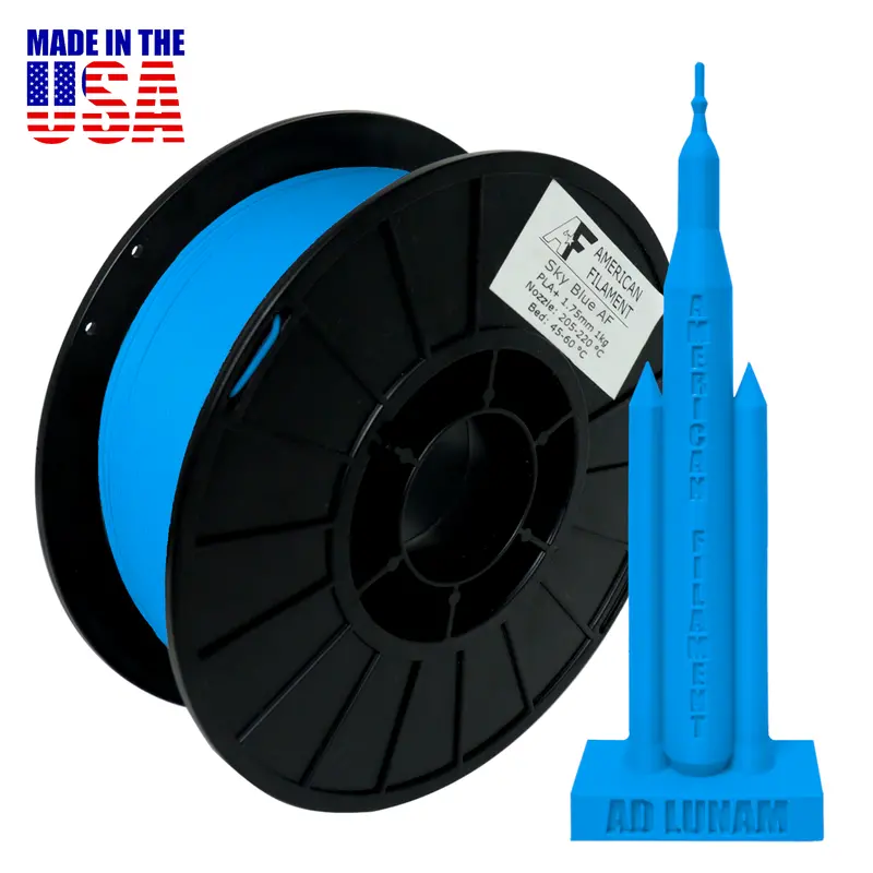 Sky Blue Advanced Pla+ Filament – Consistent Extrusion, Domestic Production 1