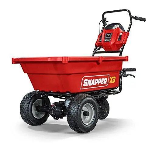 Snapper Xd Sxduc82 82V Cordless Utility Cart – 3.7 Cu. Ft. Cargo Bed, Self-Propelled Transport Solution 1
