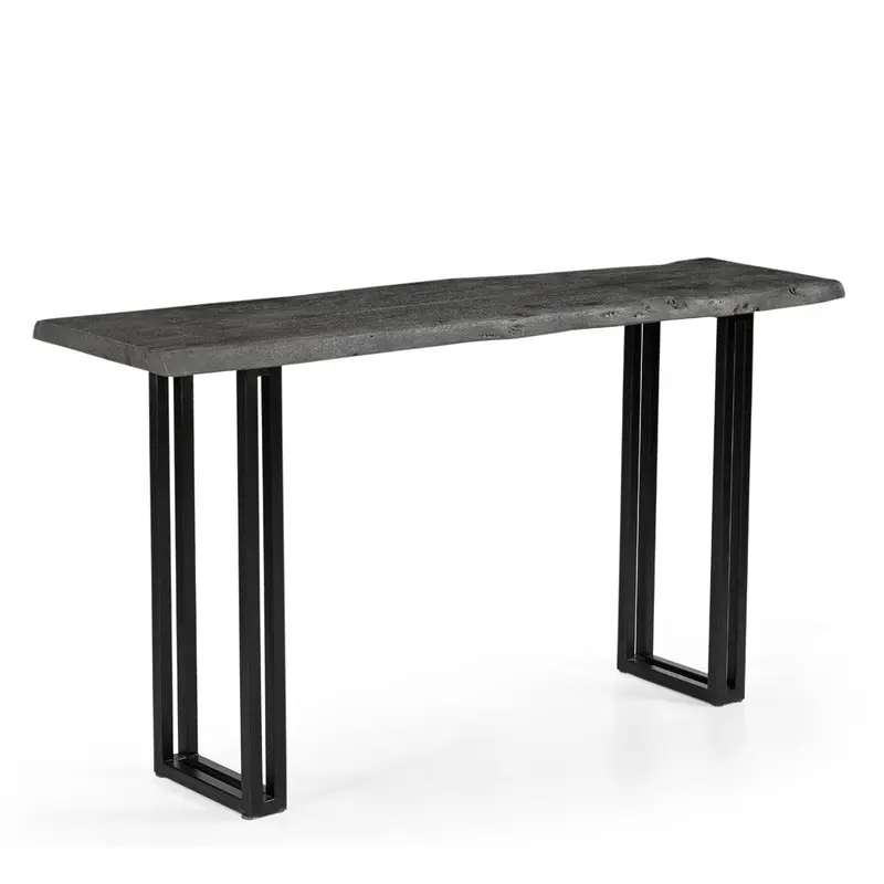 Sparrow Gray Solid Wood Console Table – Narrow Entryway Or Hallway Solution 1