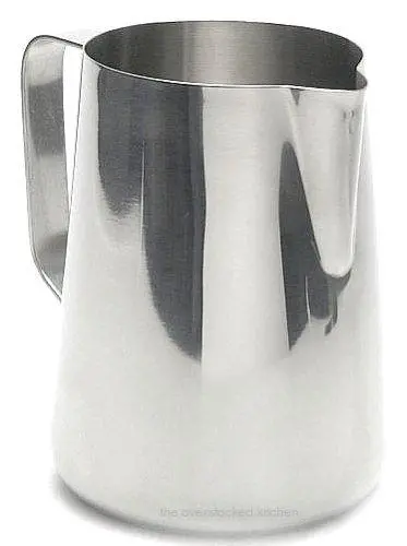 Stainless Steel Espresso Milk Frothing Pitcher Set – 66 Oz, 18/10 Gauge, 3-Piece 1