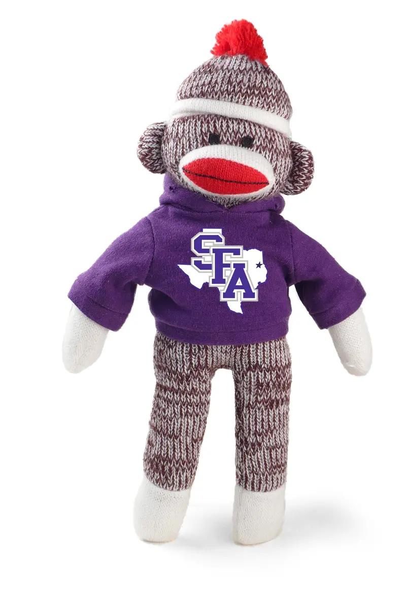 Stephen F. Austin Lumberjacks Sock Monkey Mascot 1
