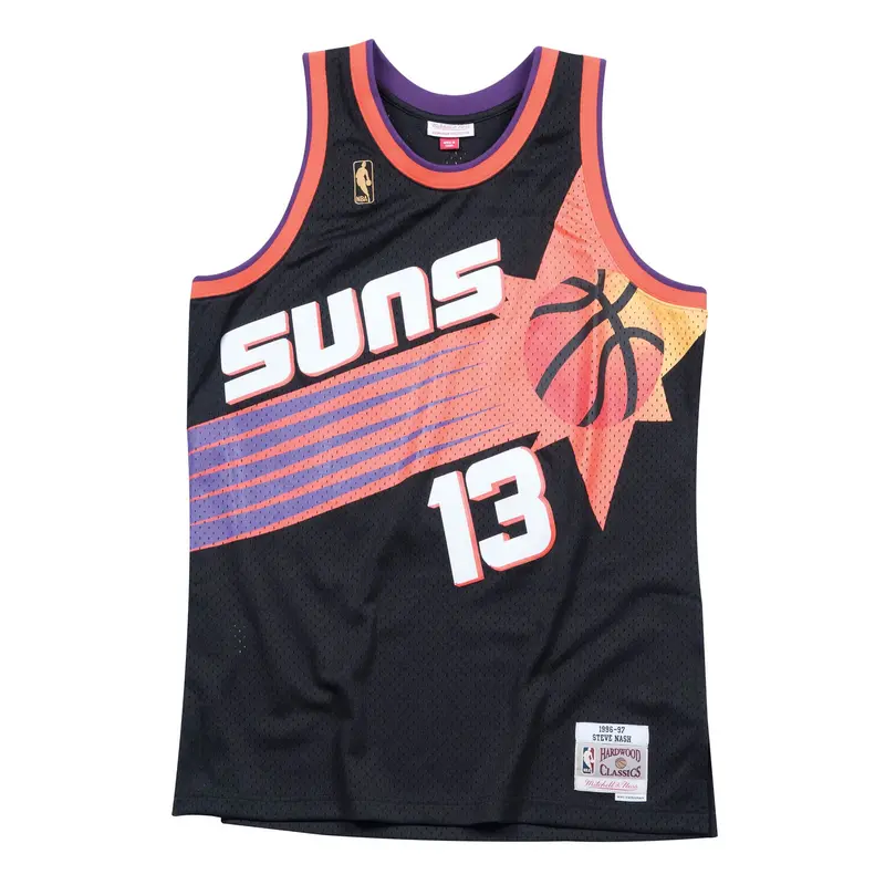 Steve Nash Phoenix Suns Mitchell & Ness Black Hardwood Classics Swingman Jersey 1