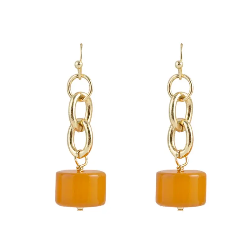 Sunburst Gold-Tone Geometric Earrings 1