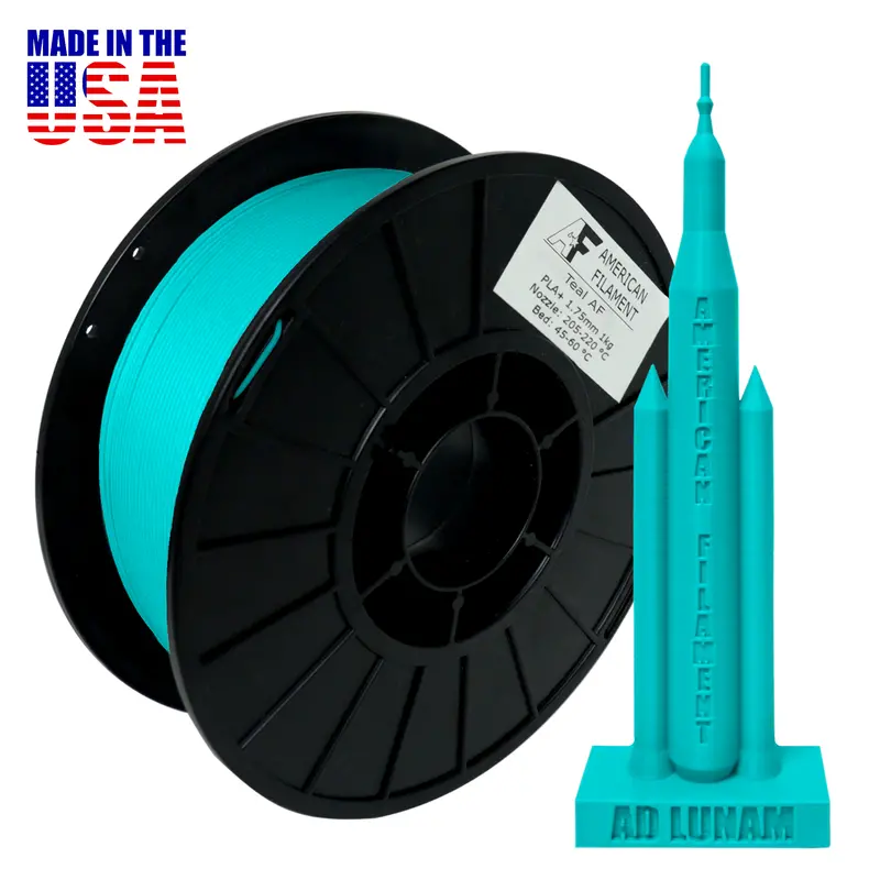 Teal Enhanced Pla+ Filament – Reliable Layer Adhesion, Usa-Made 1