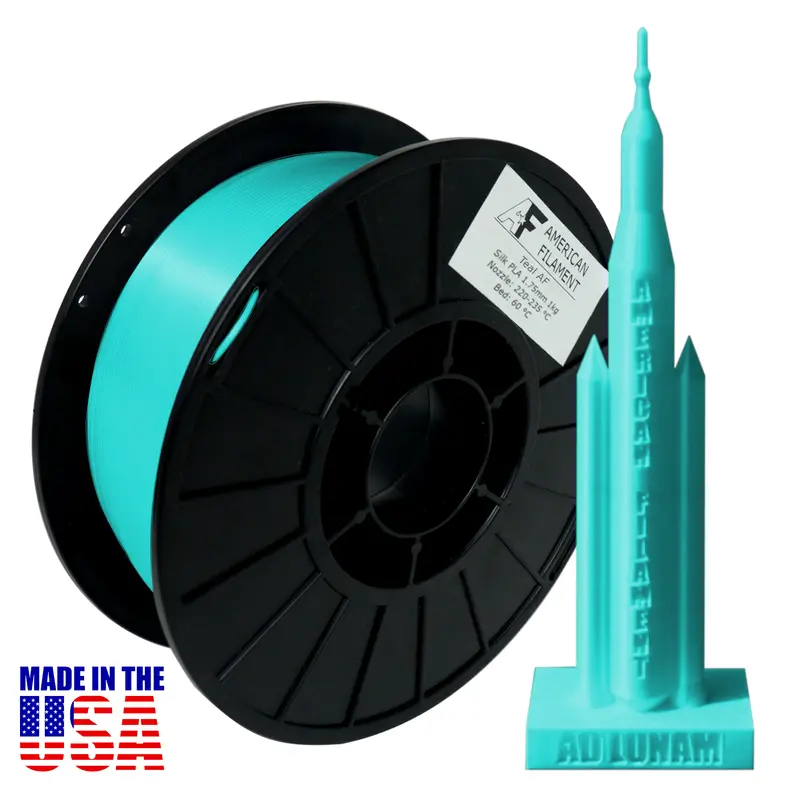 Teal Silk Pla Filament – Lustrous Finish, 1.75 Mm Diameter, 1 Kg Spool 1